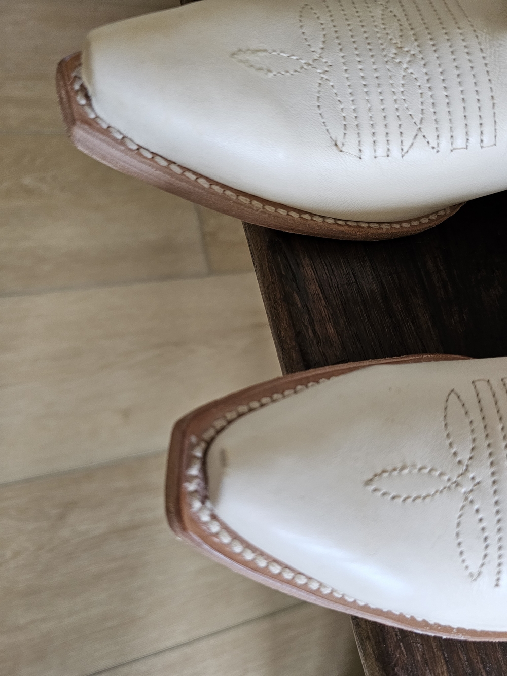 Excellent Freebird Woodland Ivory Cream White Embroidered Western Cowboy Boots 8 - Picture 4 of 7